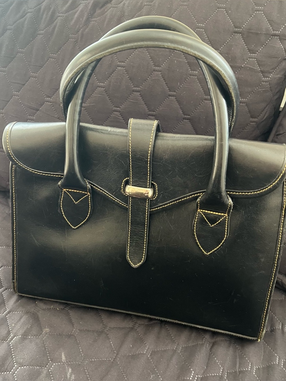 Liza Hennessy Saddle Leather Satchel